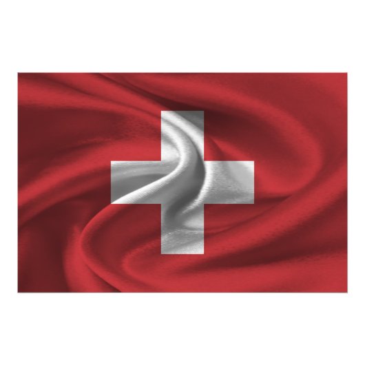Impression Photo Drapeau Suisse (Devant)