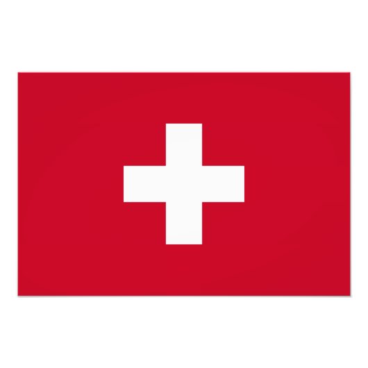 Impression Photo Drapeau Suisse (Devant)