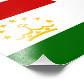 Impression Photo Drapeau Tadjikistan (Coin)