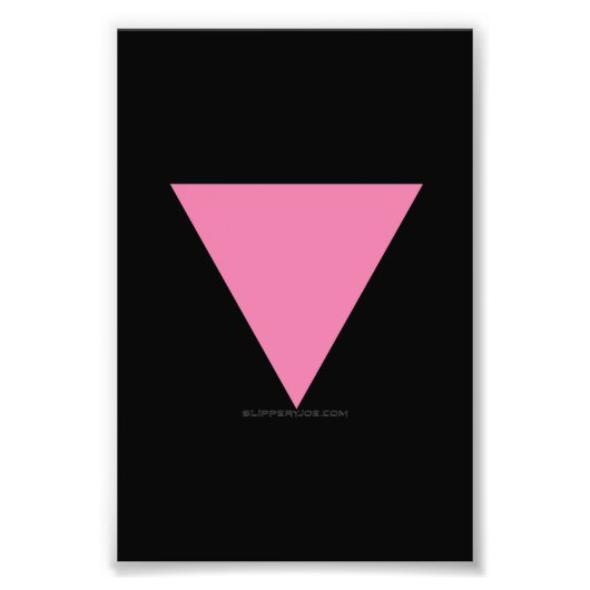 Impression Photo Drapeau triangle rose de SlipperyJoe drapeau rose  (Devant)