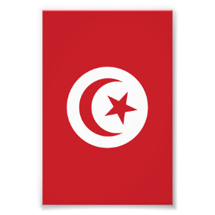 Impression Photo Drapeau tunisien