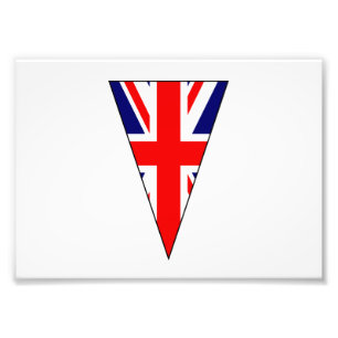 Impression Photo Drapeau Union Jack comme triangle de soutage