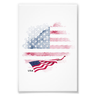 Impression Photo Drapeau USA