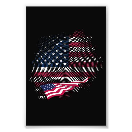 Impression Photo Drapeau USA (Devant)