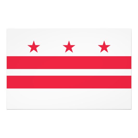 Impression Photo Drapeau Washington DC (Devant)
