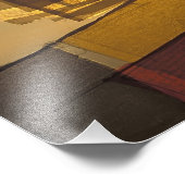 Impression Photo drapeaux de prière bouddhiste au coucher du soleil (Coin)