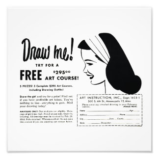 Impression Photo Draw Me - Vintage Art School Drawing Contest Mug