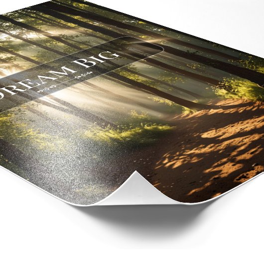 Impression Photo Dream Big - Motivational Wall Art Print (Coin)