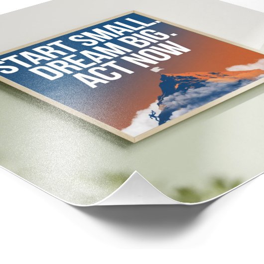 Impression Photo Dream Big, Start Small (Coin)