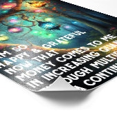 Impression Photo Droit d'attraction Manifestation de l'argent Citat (Coin)