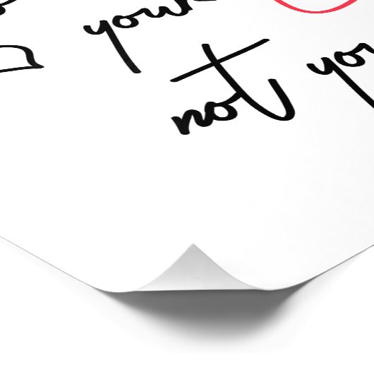 Impression Photo Drôle À Dire. Lèvres, Baiser, Calligraphie Graffée (Coin)