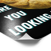 Impression Photo Drôle Big Eyed Tarsier Ce que vous regardez (Coin)