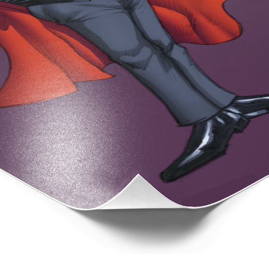 Impression Photo Drôle Cartoon Vampire avec chauves-souris par Al R (Coin)