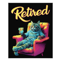 Drôle Chat sur canapé Retraite