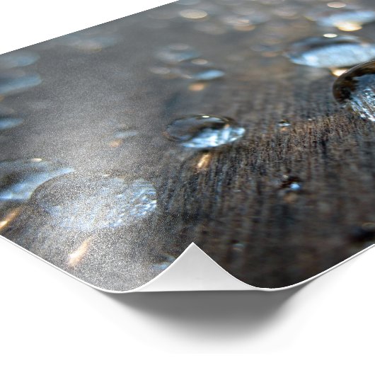 Impression Photo Droplets d'eau (Coin)
