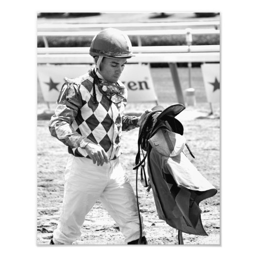 Impression Photo Dubai Derby gagnant du jockey Joel Rosario (Devant)