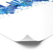 Impression Photo Dubaï Skyline Blue (Coin)