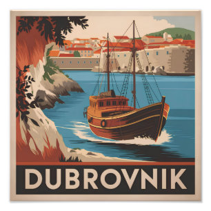 Impression Photo Dubrovnik vintage