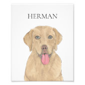 Impression Photo Dudley Labrador Art personnalisé (Devant)