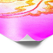 Impression photo d'un palmier rose style hippie (Coin)