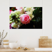 impression photo d'une rose rose unique (Cuisine)