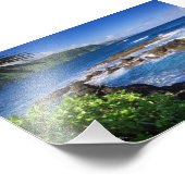 Impression photo d'une scène d'océan tropical (Coin)