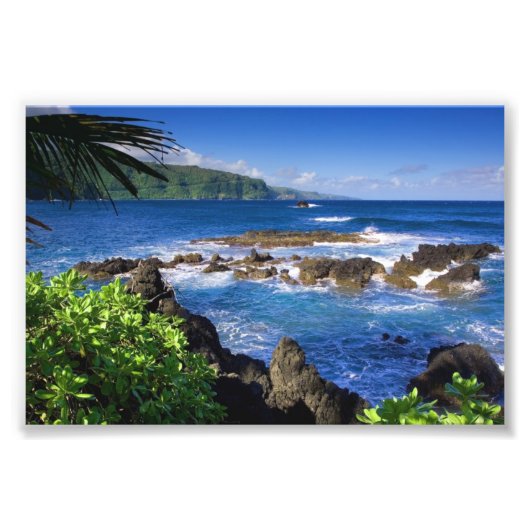Impression photo d'une scène d'océan tropical (Devant)