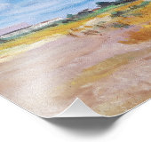 Impression Photo Dunes de Sable Côtières Impressionniste (Coin)