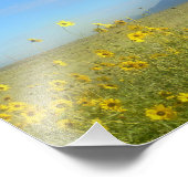 Impression Photo Dunes de sable, Sangre de Cristo, fleurs (Coin)