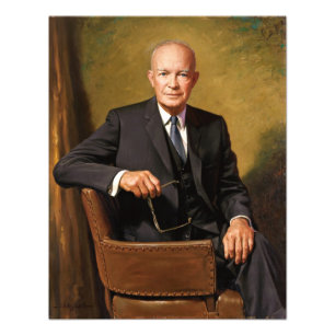 Impression Photo Dwight Eisenhower Président Portrait de la Maison 