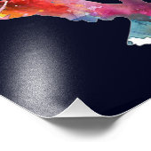 Impression Photo Eagle Spirit Animal Bird. Totem. Aquarelle (Coin)