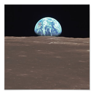 Impression Photo Earthrise de la lune