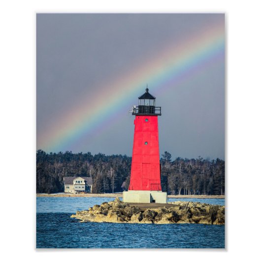 Impression Photo East Breakwater Lighthouse Manistique Michigan (Devant)