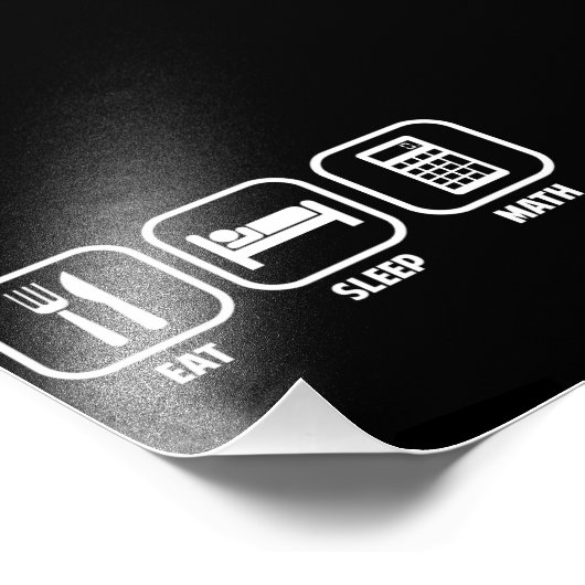 IMPRESSION PHOTO EAT, SLEEP, MATH (Coin)