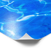 Impression Photo Eau Bleue Fraîche (Coin)