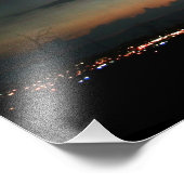 Impression Photo Éclair au-dessus de Ridgecrest (Coin)