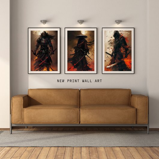 Impression Photo Eclipse de Samurai - Enigmatic Warrior Art Print