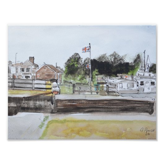 Impression Photo Écluse d'Oulton Broad (Devant)