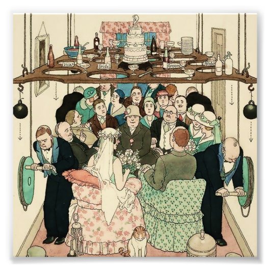 Impression Photo "Economy of Space" by W Heath Robinson (Devant)