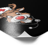 Impression Photo Écran de Noël Top Reindeer Gants en caoutchouc (Coin)
