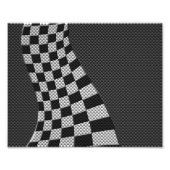 Impression Photo Écran Drapeau de course en fibre de carbone (Devant)