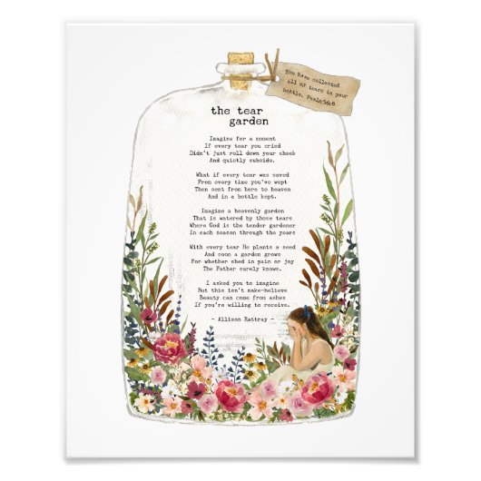 Impression Photo Écriture chrétienne citation mur art affiche (Devant)