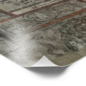 Impression Photo Ecriture sur le Mur dans Synagogue Izaac à Cracovi (Coin)