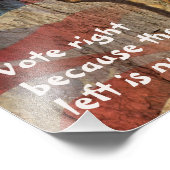 Impression Photo Écureuil de droite du vote républicain (Coin)