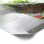 Impression Photo Écureuil de Noël avec cadeaux de Noël (Coin)