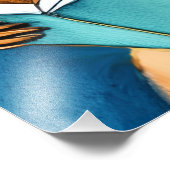 Impression Photo Écureuil lisant un livre (Coin)