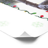 Impression Photo Écureuil portant le chapeau du Père Noël (Coin)