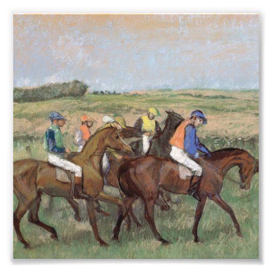 Impression Photo Edgar Degas - Aux Races (Devant)