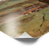 Impression Photo Edgar Degas - Chevaux dans une prairie (Coin)