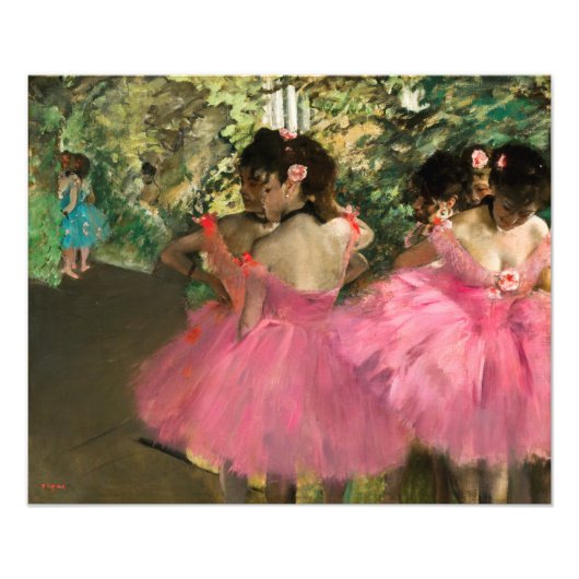 Impression Photo Edgar Degas - Danseurs en rose (Devant)